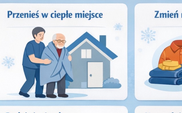 Pierwsza pomoc przy hipotermii u seniora – krok po kroku